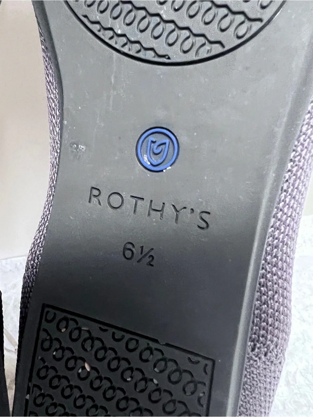 Rothy's The Flat Round-Toe Sz 6.5 Brown Slip-On Ballet Knit Flats Shoes